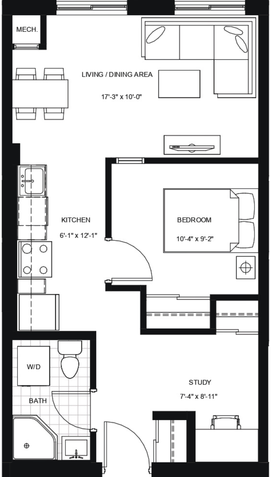 1 Wellington St. Unit 707